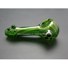 High Quality Green Smoking Glass Pipe Hand Pipe Manufacturer